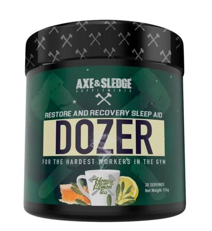 Axe & Sledge Dozer Sleep Aid powder 30serv Honey Lemon Tea