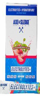 Axe & Sledge Electrolytes Stick Packs 24serv Strawberry Kiwi
