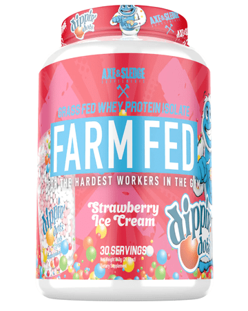Axe & Sledge Farm Fed (Grass Fed 100% Isolate w/ Digesorb) 30serv Dippin Dots Strawberry