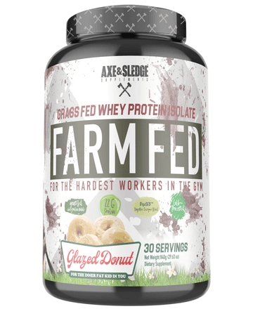 Axe & Sledge Farm Fed (Grass Fed 100% Isolate w/ Digesorb) 30serv Glazed Donut