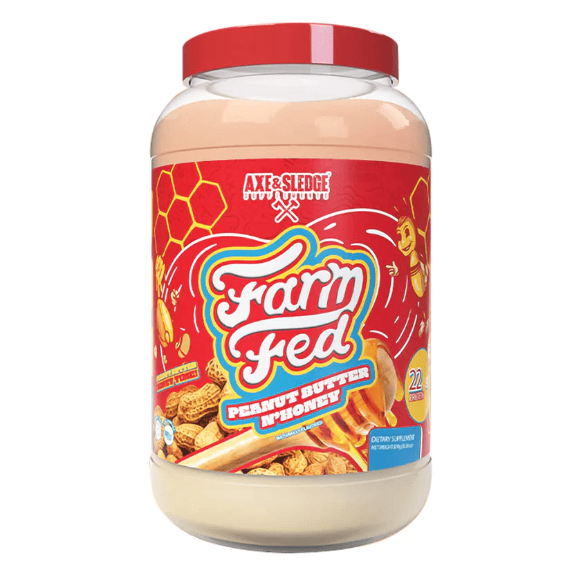 Axe & Sledge Farm Fed (Grass Fed 100% Isolate w/ Digesorb) 30serv Peanut Butter N' Honey
