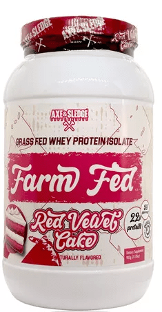 Axe & Sledge Farm Fed (Grass Fed 100% Isolate w/ Digesorb) 30serv Red Velvet 