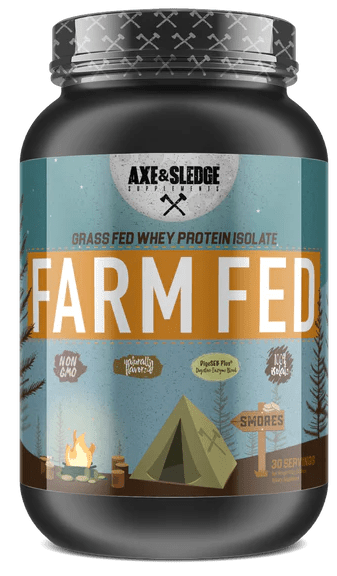 Axe & Sledge Farm Fed (Grass Fed 100% Isolate w/ Digesorb) 28serv Smores