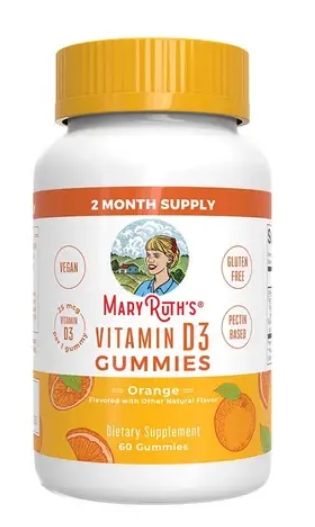 MaryRuths Vitamin D3 Orange Flavor  60 Gummies