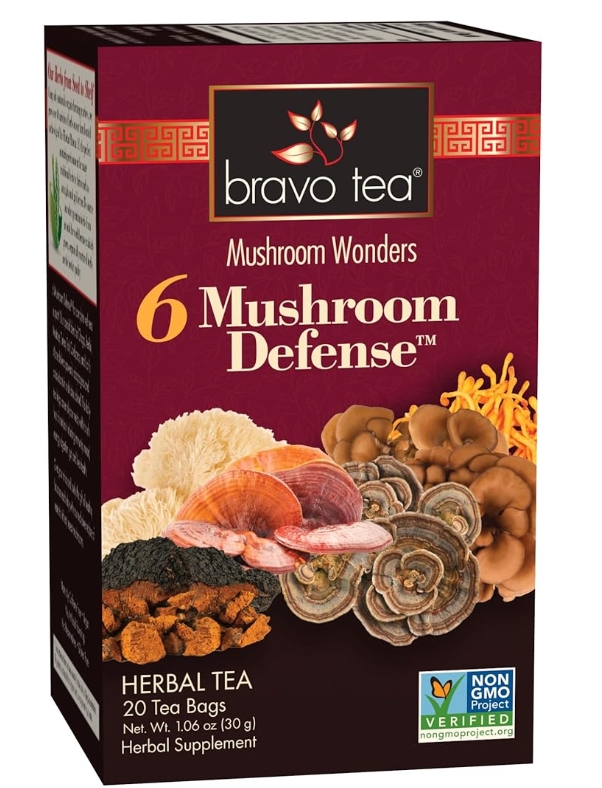 Bravo Tea Mushroom 6 Wonders Mushroom Defense Tea 20 bag