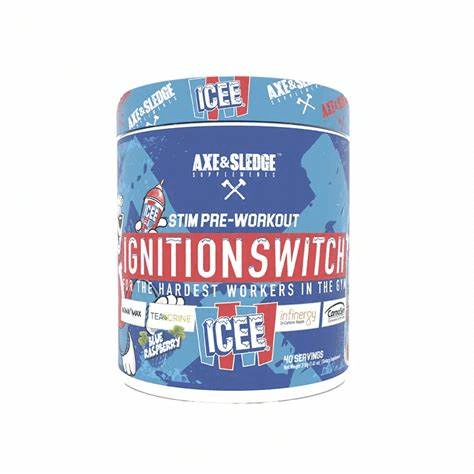 Axe & Sledge Ignition Switch 20/40serv Blue Razz Icee     TEMPORARILY UNAVAILABLE