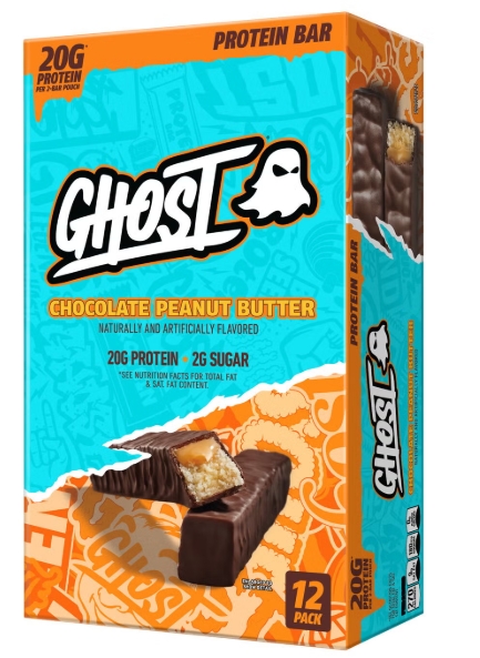 Ghost - Protein Bars 12 Bars Chocolate Peanut Butter