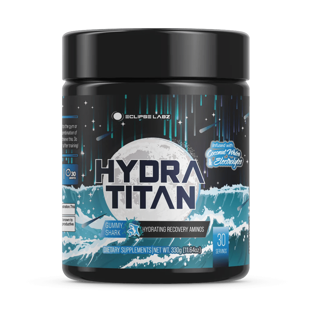 Eclipse Labz Hydra Titan Hydrating Recovery Aminos Gummy Shark Flavor 30 Servings