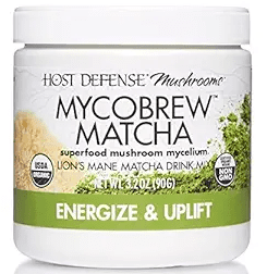 Fungi Perfecti - Host Defense Mycobrew Matcha Energize & Uplift 3.2 oz 30 Servings