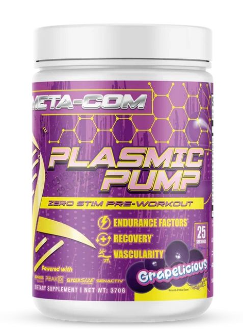META-COM SUPPLEMENTS Plasmic Pump 25 Servings 370g Grapelicious 