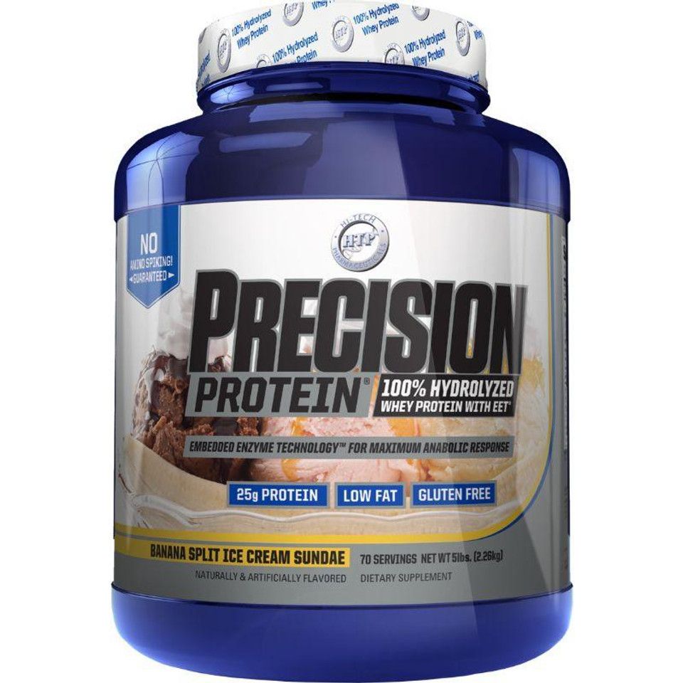 Hi-Tech Pharmaceuticals Precision Protein 5pnd Banana Split Ice Cream Sundae Hydrolyzed Whey 70 Servings