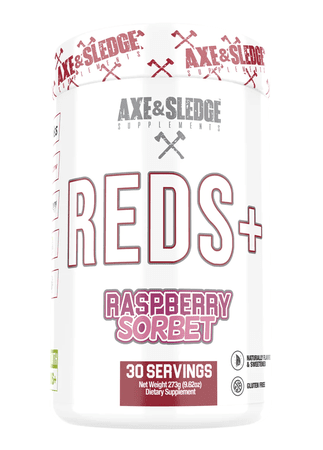 Axe & Sledge Reds PLUS Superfood Powder 30serv Raspberry Sorbet