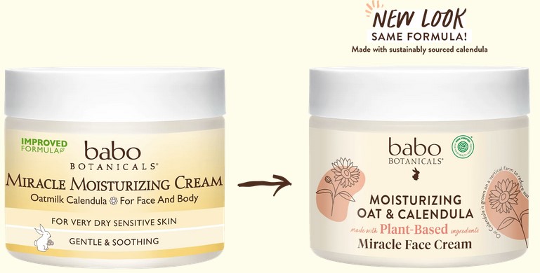 Babo Botanicals - Miracle Cream Oatmilk Calendula 2 Oz