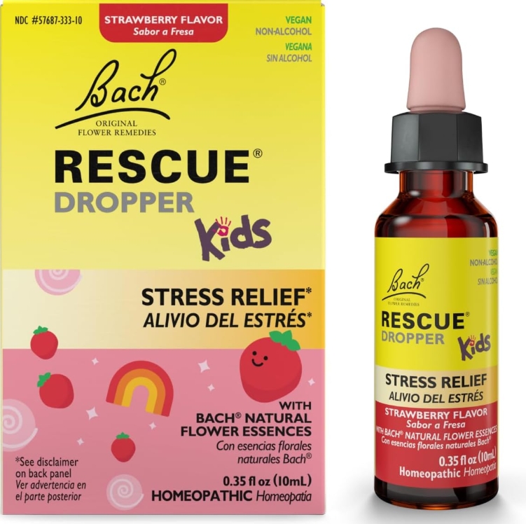 Bach Flower Essences Rescue Remedy Kids Strawberry non-alcohol 10 ml