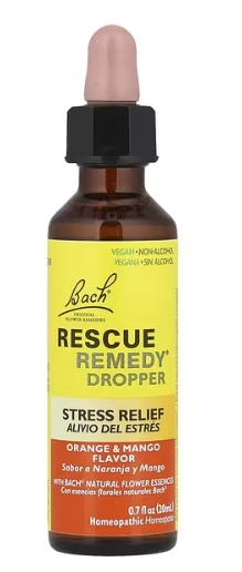 Bach Flower Essences Rescue Remedy Orange Mango non-alcohol 20 ml