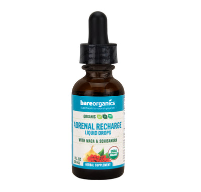 Bare Organics Organic Adrenal Recharge Liquid Drops 1 ounce