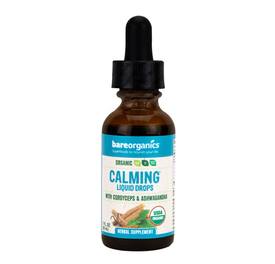 Bare Organics Organic Calming Liquid Drops 1 ounce-OUT OF STOCK