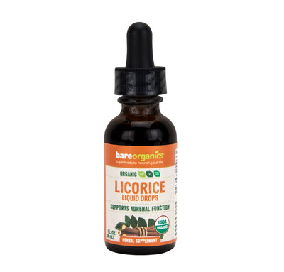 Bare Organics Organic Licorice Root Liquid Drops 1 ounce