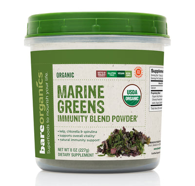 Bare Organics Organic Marine Super Greens Powder 8 ounce