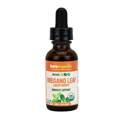 Bare Organics Organic Oregano Leaf Liquid Drops 1 ounce     TEMPORARILY UNAVAILABLE