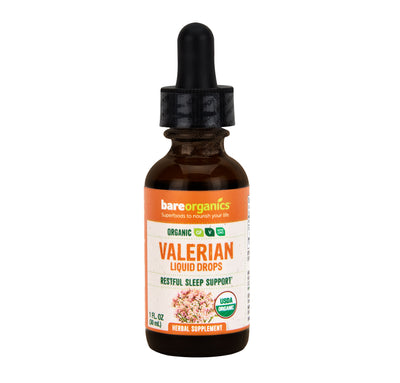 Bare Organics Organic Valerian Liquid Drops 1 ounce