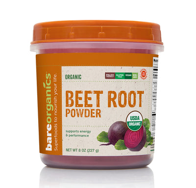 Bare Organics Raw Organic Beet Root Powder 8 ounce