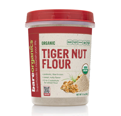 Bare Organics Tiger Nut Flour (USDA Organic) 12 ounce