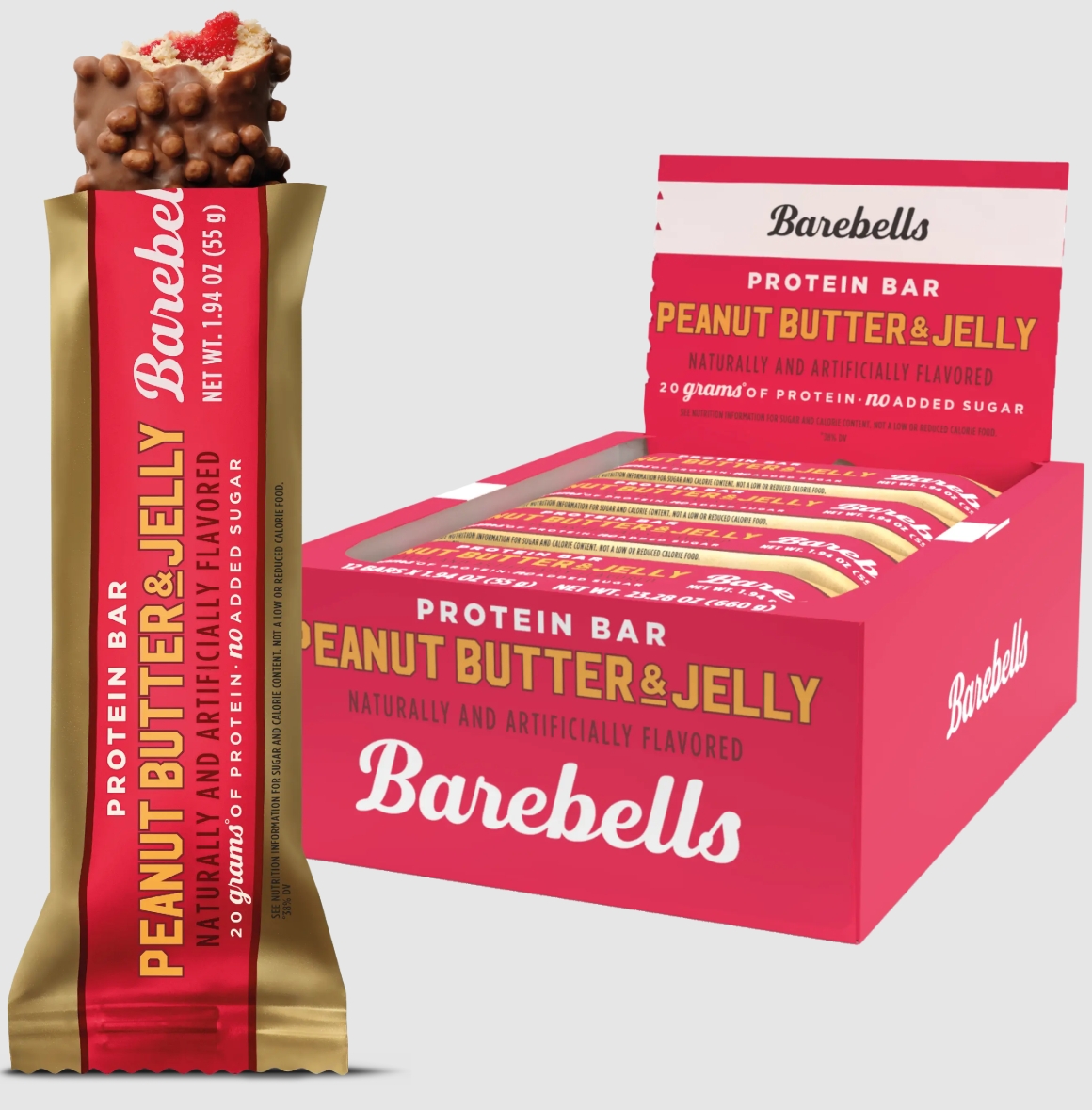 Barebell Functional Foods Peanut Butter & Jelly 12 Bars
