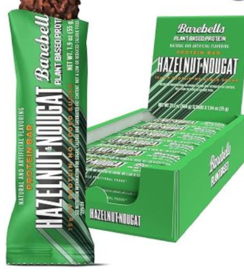 Barebells Functional Foods Hazelnut and Nougat 12 Bars