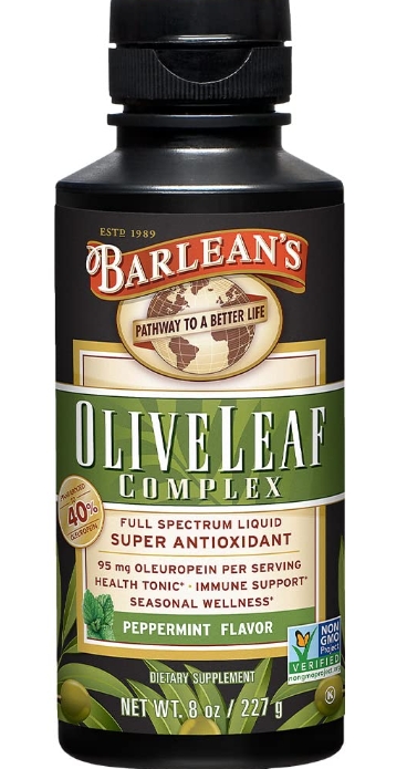 Barleans - Olive Leaf Complex Peppermint 8 oz-temp unavailable
