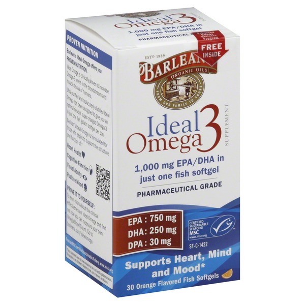 Barleans - Ideal Omega3 Fish Oil Softgels 30 ct
