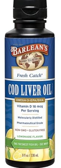 Barleans - Cod Liver Oil Lemonade Flavored 8 oz
