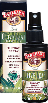Barleans - Olive Leaf Complex Throat Spray 1.5 oz