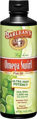 Barleans - Omega Swirl:Omega-3 Fish Oil Key Lime Supplement 16 oz