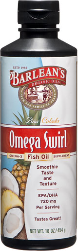 Barleans - Omega Swirl:Omega-3 Fish Oil Pina Colada 16 oz.