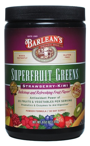 Barleans - Superfruit Greens Strawberry-Kiwi 9.52 oz