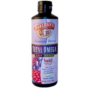 Barleans - Total Omega 369 Vegan Pomegranate Blueberry Swirl 16 oz