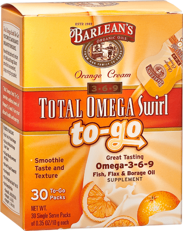 Barleans - Total Omega Swirl To Go Orange Cream 30 Pack-TEMP UNAVAILABLE