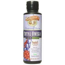 Barleans - Total Omega Vegan Swirl Pomegranate Blueberry 8 oz