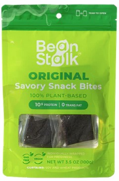 Beanstalk Jerky Original Flavor 3.5Oz - 100% Plant Based