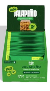Beanstalk Protein Bar Jalapeno 12 - 1.4Oz - 100% Plant Based