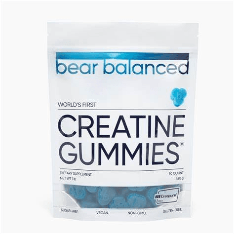 Bear Balanced Creatine Gummies 30 Servings Blueberry Flavor