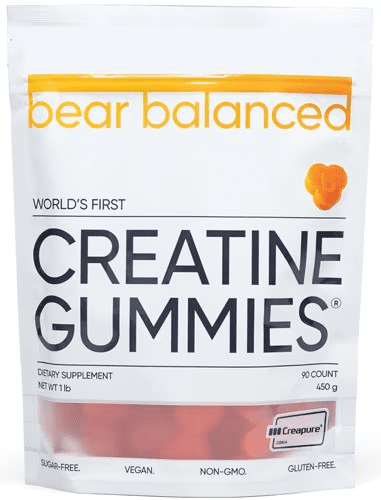 Bear Balanced Creatine Gummies 30 Servings Peach Flavored