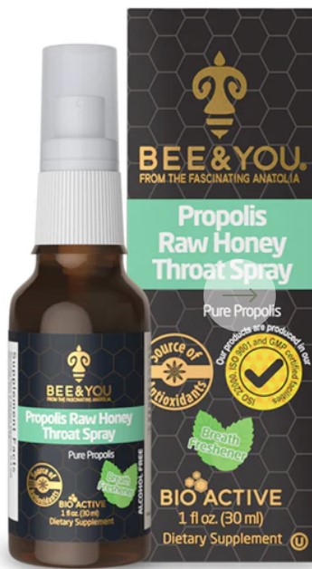 Bee  You Propolis Raw Honey Throat Spray