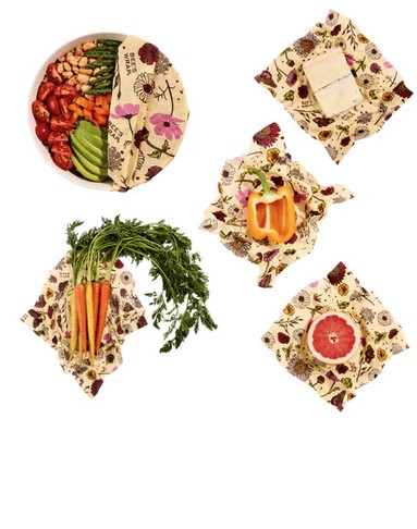 Bees Wrap Meadow Magic Assorted Vegan Wraps