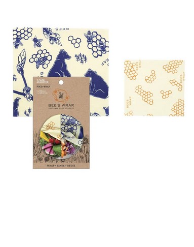 Bees Wrap Multi Print 2Pk Wraps