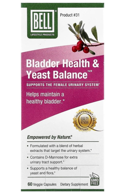 Bell Lifestyle Bladder Health & Yeast Balance 60vcaps