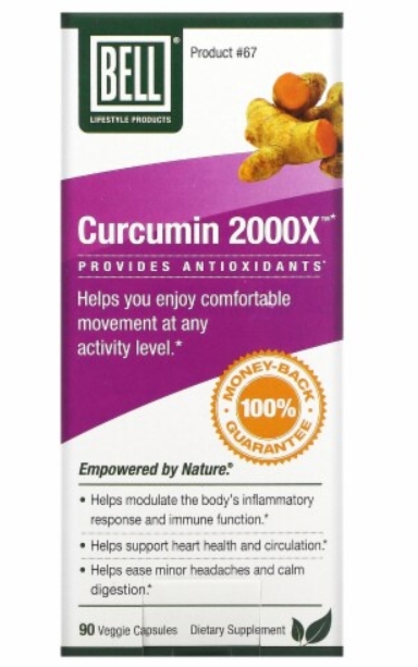 Bell Lifestyle Curcumin 2000X 90vcaps