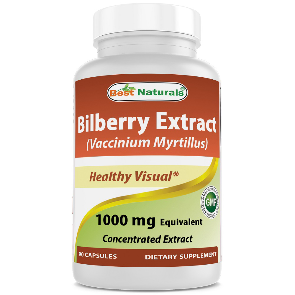 Best Naturals Bilberry Extract 1000 mg 90 cap