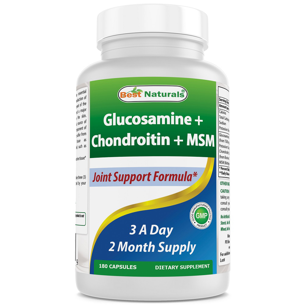 Best Naturals Glucosamine Chondroitin MSM 180 cap